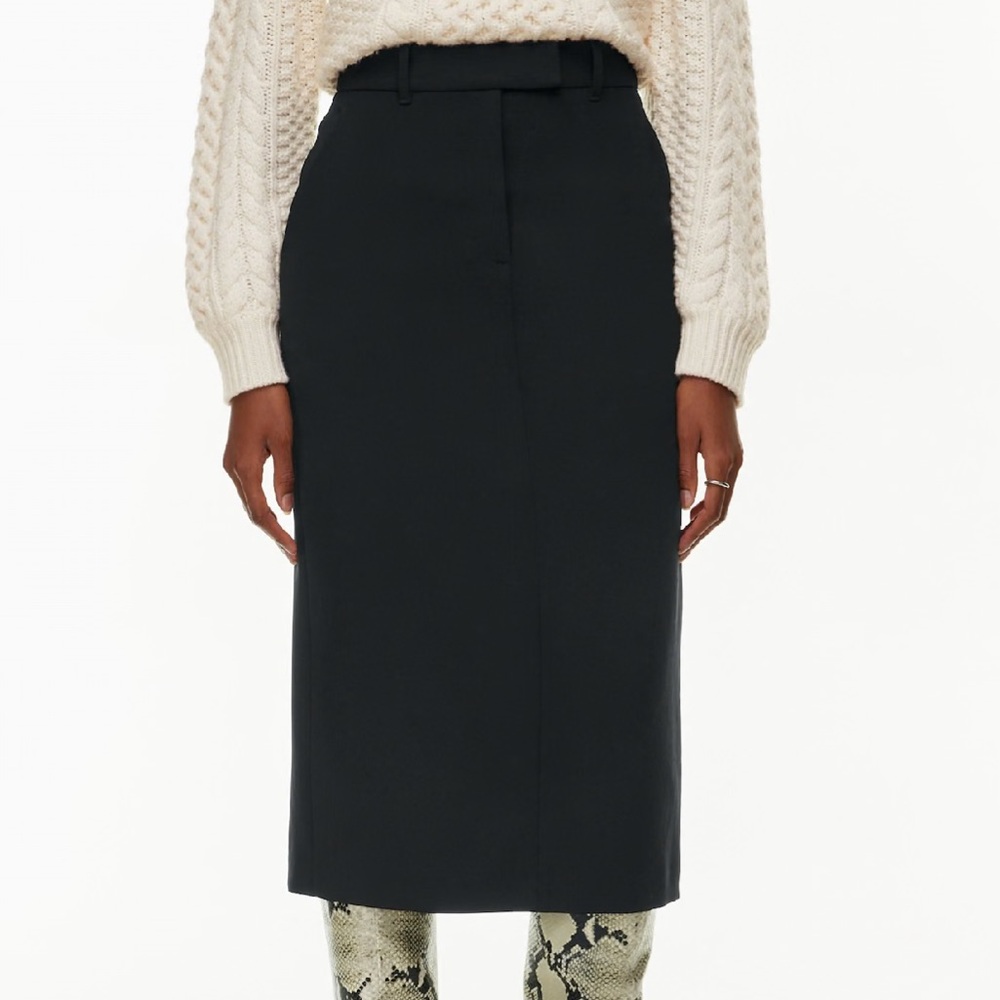 Aritzia Wilfred Riviera Black Pencil Skirt Size 12